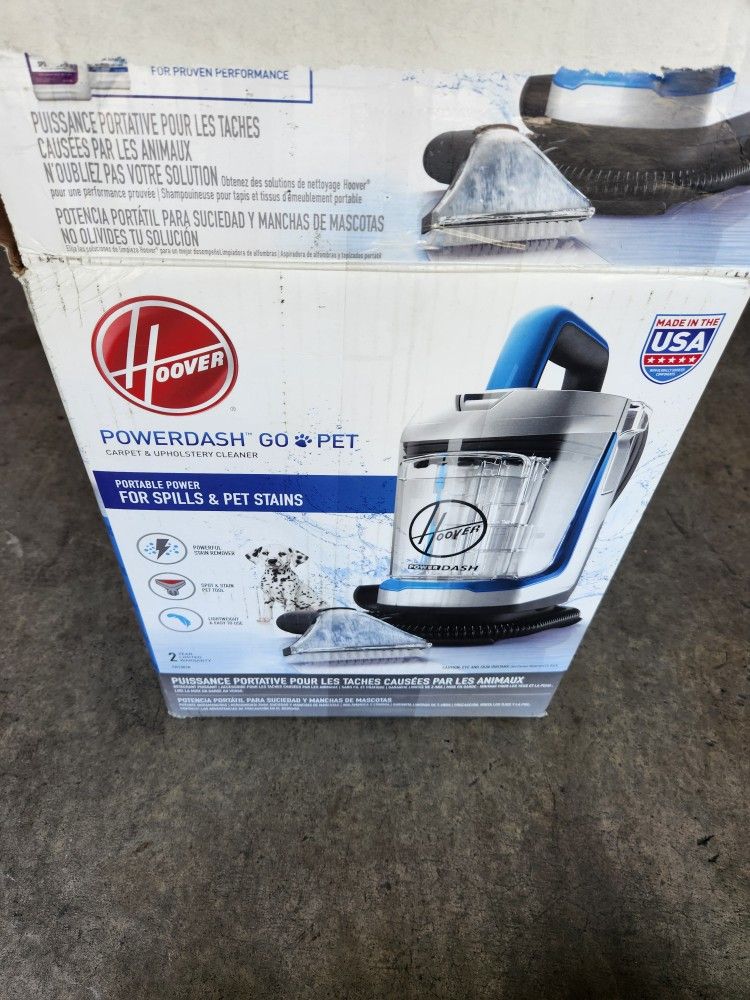Hoover PowerDash Go Pet Carpet & Upholstery Cleaner Portable Power For Spills And Stains