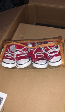 Parisian Pet Doggie Shoes M red