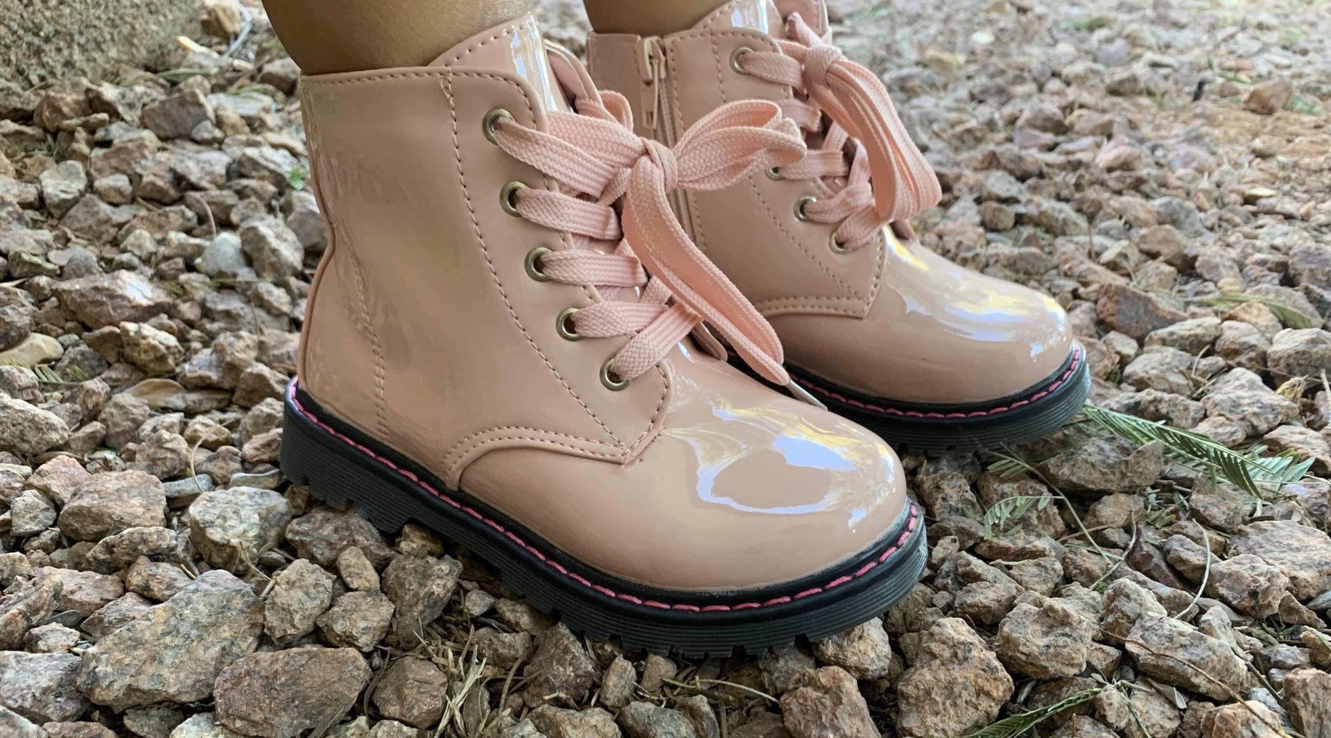 New pink girl boots