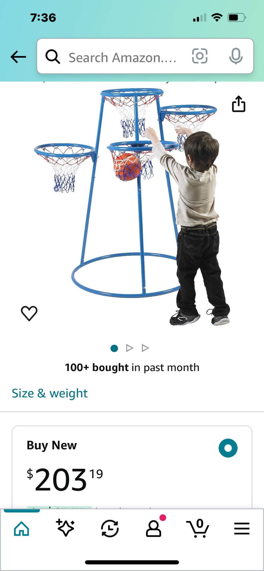 4 Hoop Basketball Set