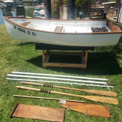 boat sail dinghy row tender Montgomery 7 11