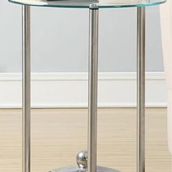 Glass Top Accent Table