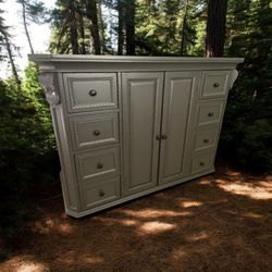 Large Dresser Tv Stand Chest Cabinet Solid Wood New