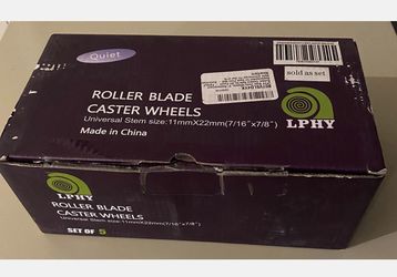 LPHY Roller Blade Caster Wheels Universal Stem Size 11mm x 22mm