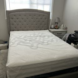 Full Size Mattress, Bed Frame, Box Spring All In One