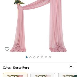 Dusty Rose Curtain For Background Decorations 