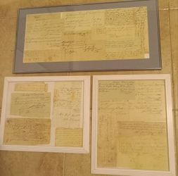 Antique Colonial Revolutionary War Era Documents , Loans, Bar Tabs And More. Includes The Martin, Wells And Clark Family.  Please Read Description 