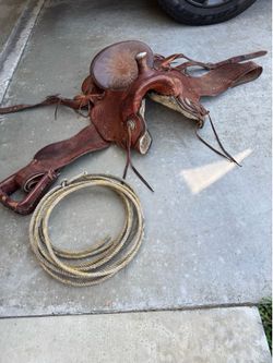 Authentic western saddle