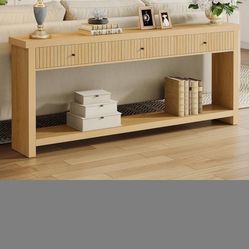 Wood Console Table NIB
