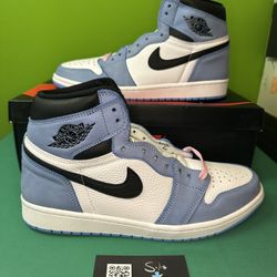 Air Jordan 1 Retro High OG “University Blue” LIGHTLY USED Size 10.5 OG ALL 555088-134