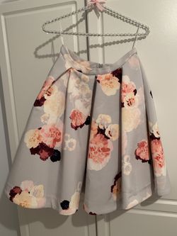 Gray skater skirt