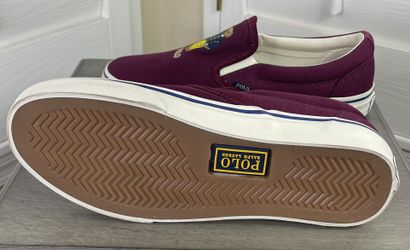 Maroon hot sale polo shoes