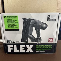 Flex 24 V 18 GA Narrow Crown Stapler (tool only)