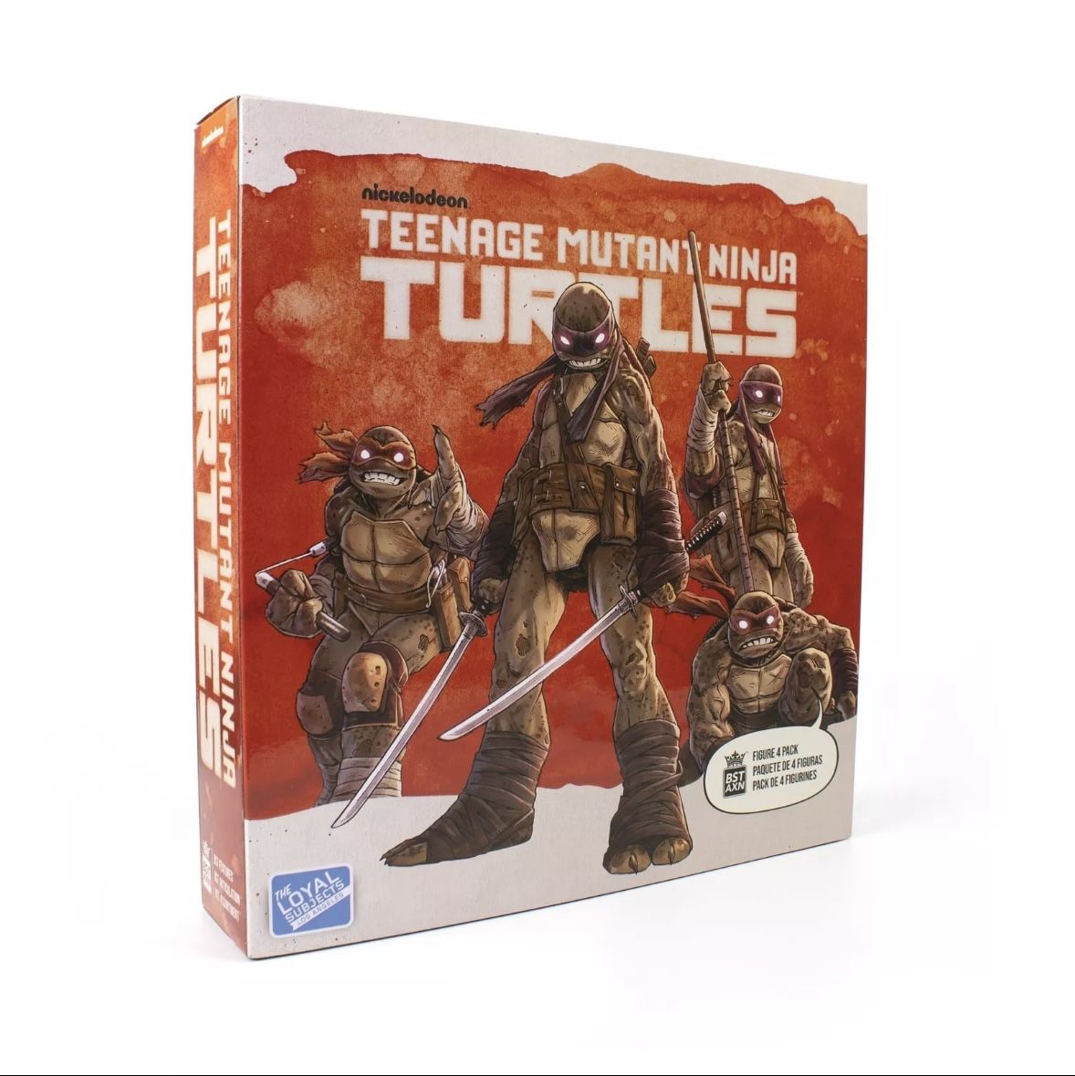 Tmnt Bst Axn Idw Inspired Zombie Turtle 5in Action Figure 4-pack (net)