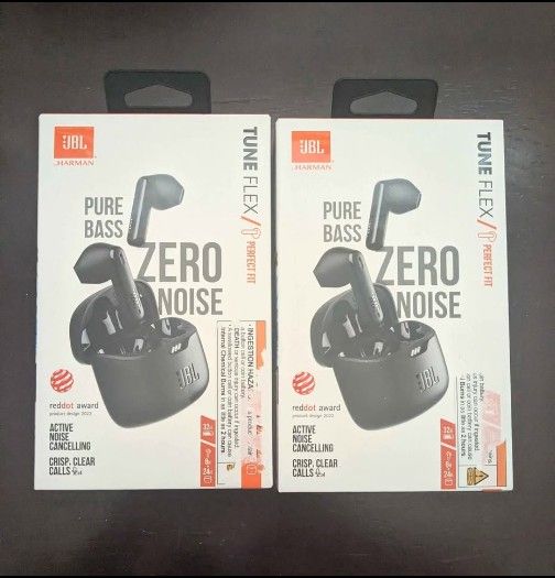 JBL Tune Flex True Wireless Noise Cancelling Earbuds Black