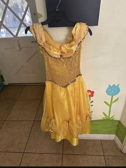 Princess Belle Dress Girl Halloween Costume
