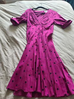 Unique Vintage Polka Dot Swing Dress