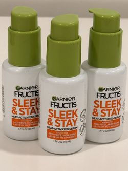 3 PACK GARNIER SLEEK SERUM HAIR. 