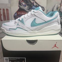 New Jordan CMFT Era Women’s Size 7-8 White Sail Washed Teal Sneakers HJ6778 113