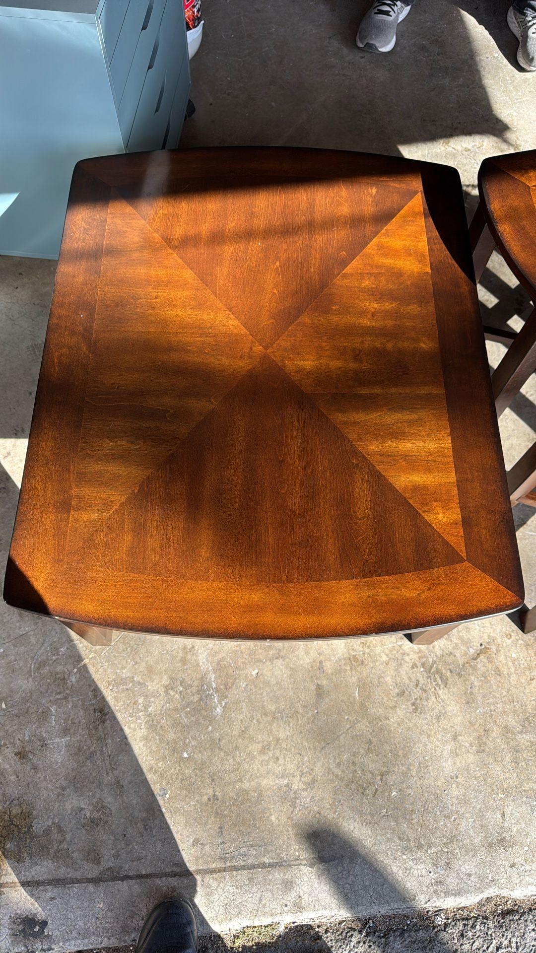 Matching Wood End Tables And Center Table