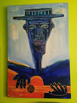 Painting:Sad And Blue