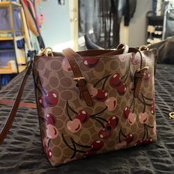 Cherry design purse