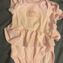 Carters - 2 Bodysuit Little Sister Set 3M