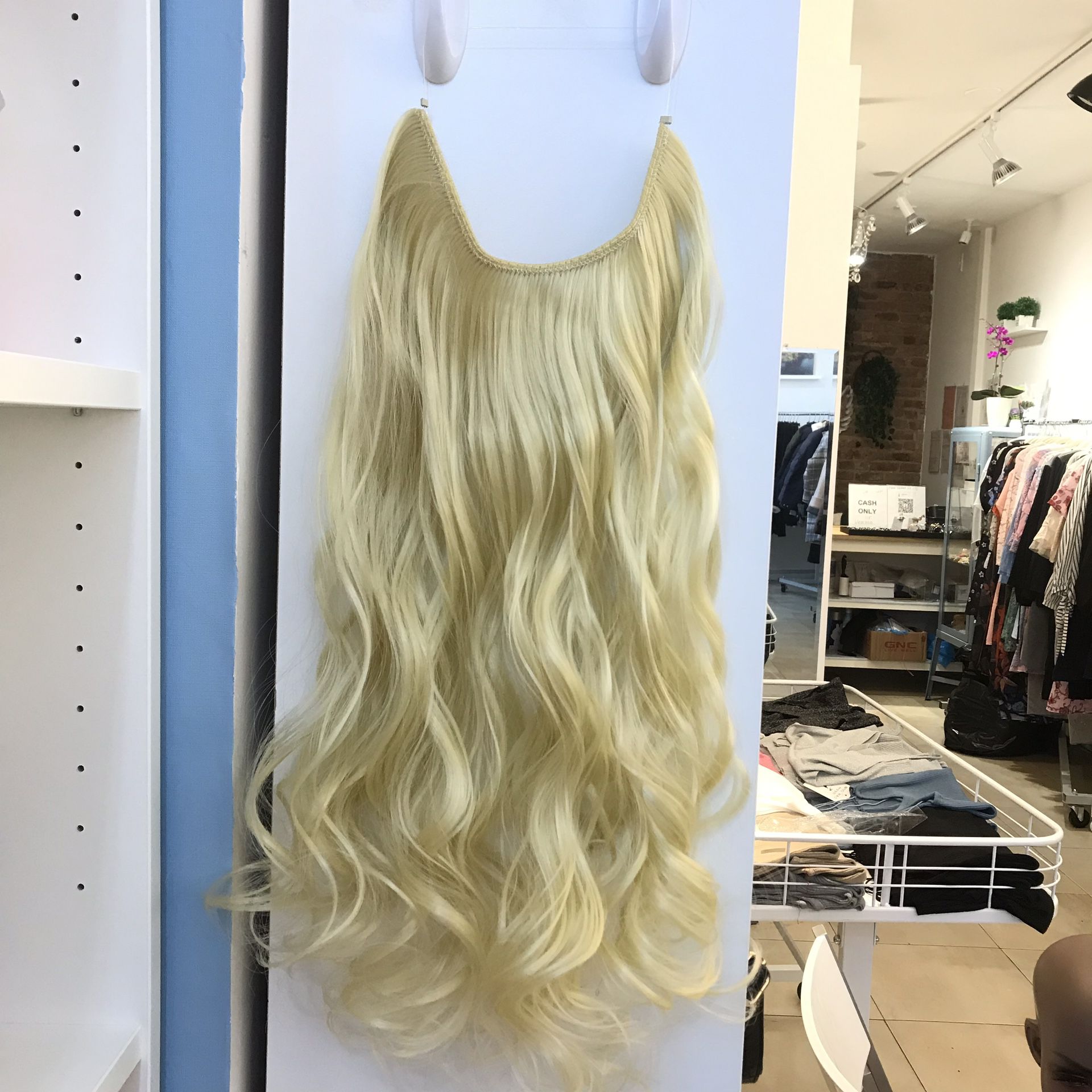 24” Fish line band halo hair extensions