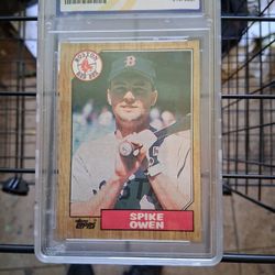 Barry Bonds Error Card 1987 Rookie Graded 10
