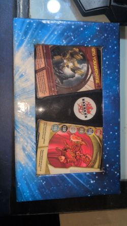 Vintage Bakugan battle brawlers card lot with storage case