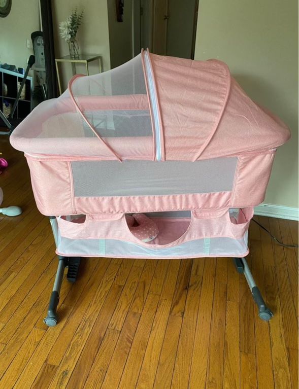 Pink bassinet