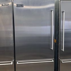 Viking 36”Wide Built In Bottom Freezer Refrigerator Stainless Steel 