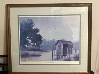 Vintage Ron S. Holyfield Hand-Signed Framed Art - Limited Edition #168/1250