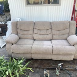 Couch W/ 2 Recliners 