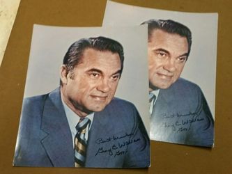 Two vintage George Wallace photographs