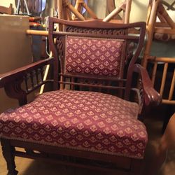 Vintage Ornate Chair With Arms