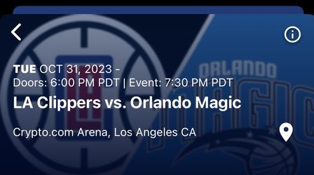 Clippers V Orlando Magic