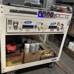 Service Cart With Locking Drawer and Bigger Wheels