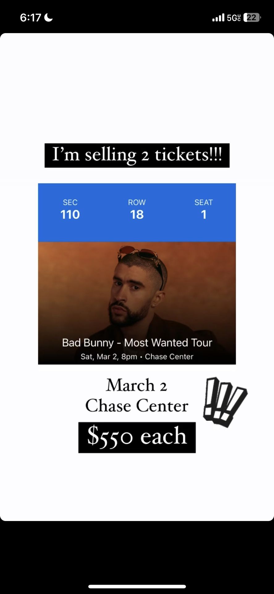 Bad Bunny Most Wanted Tour Tickets