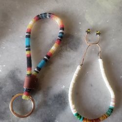 Navajo Key Chain And Bracelet