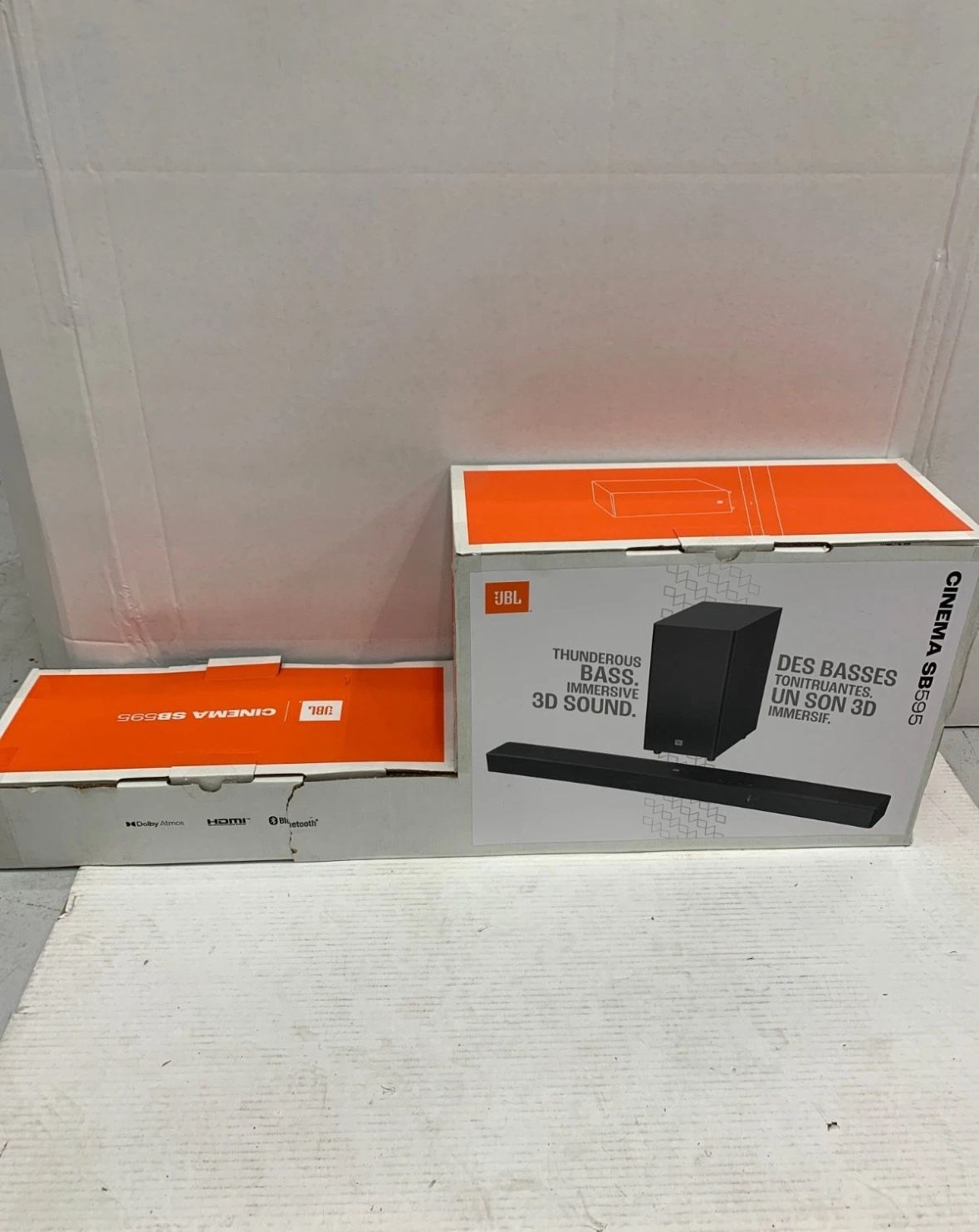 JBL SB595 5.1 Home Audio Soundbar System | Wireless Sub | Bluetooth | Theater-Level Sound