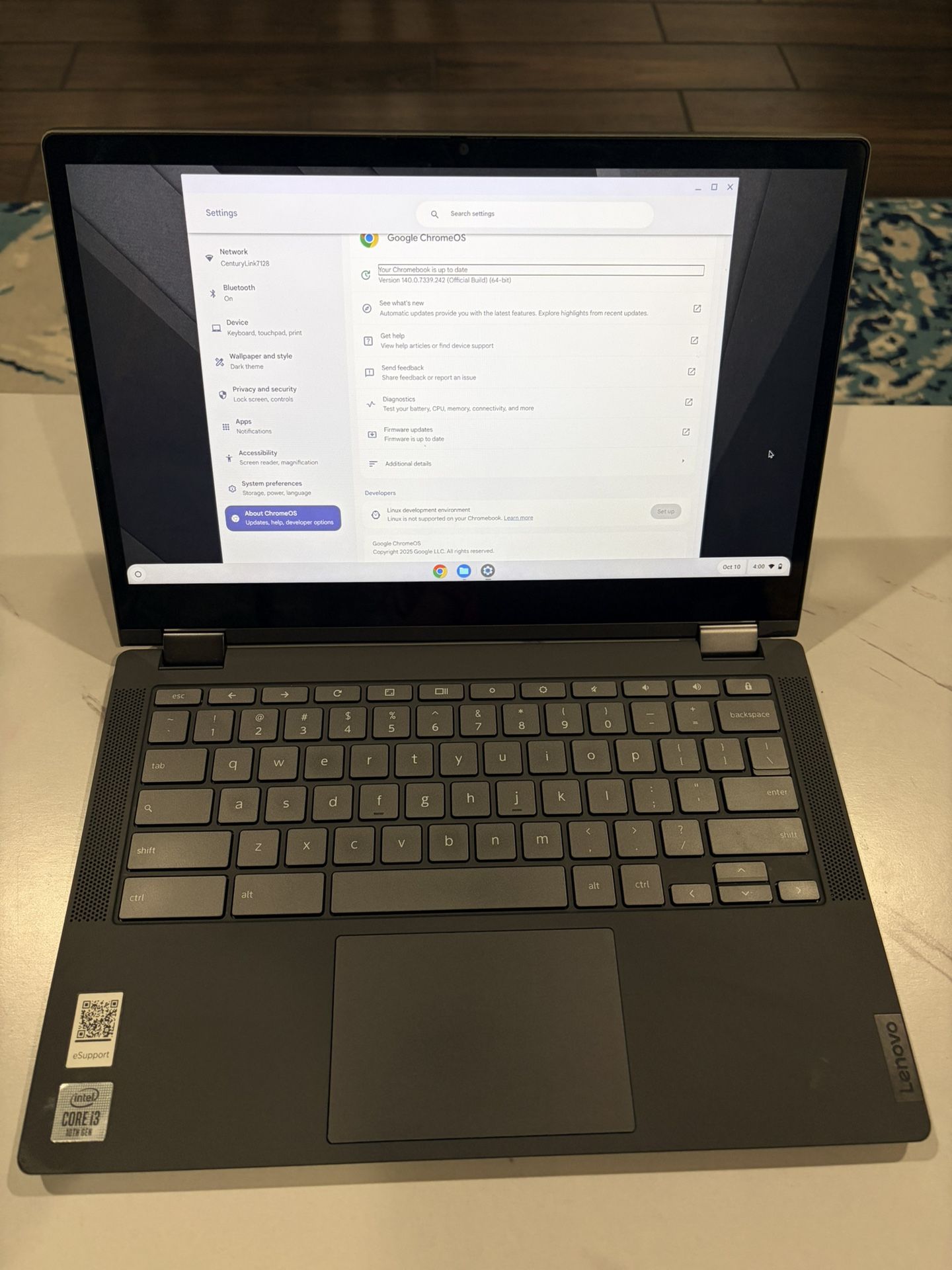 Lenovo 13.3" Touchscreen 2-in-1 Chromebook Flex 5 - 10th Gen Intel i3-10110U - 1080p