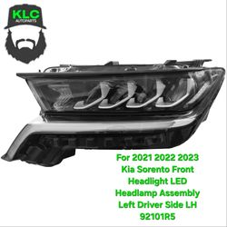 For 2021 2022 2023 Kia Sorento Front Headlight LED Headlamp Assembly Left Driver Side LH 92101R5