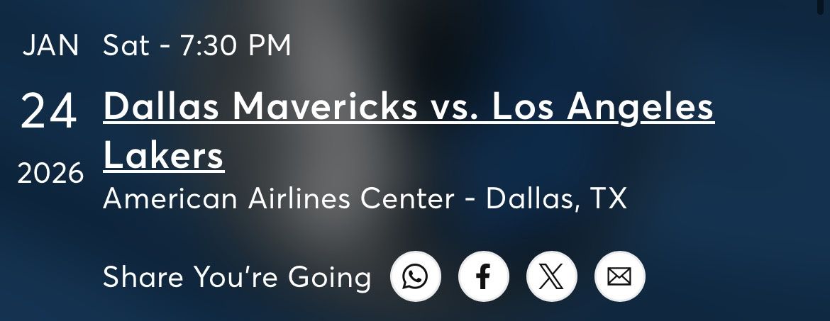 2 Tickets Section 113 Row O Mavericks Vs Lakers Jan 24 7:30