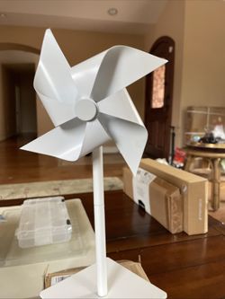 Pinwheels White Metal