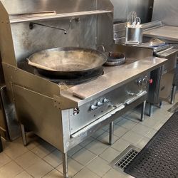 Commercial Two Wok Station