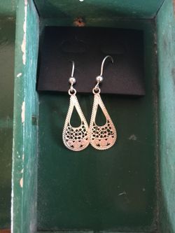 Turkish Silver Filigree Handmade Earrings