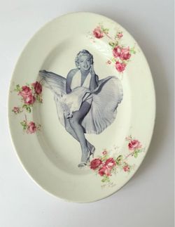 Marilyn Monroe Vintage Repurposed Decorative Plate