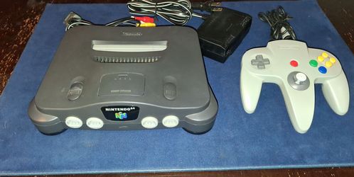Nintendo 64 Console with Controller and Cables
