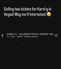 2 Karol g tickets
